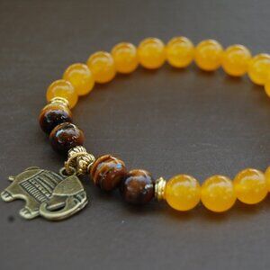 Elephant Bracelet,Peace Bracelet,Gemstone Bracelet